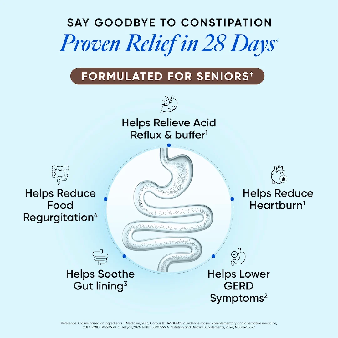 Acidity Calm | Acid Reflux & Heartburn Relief | For Seniors | 20 servings - Image 3
