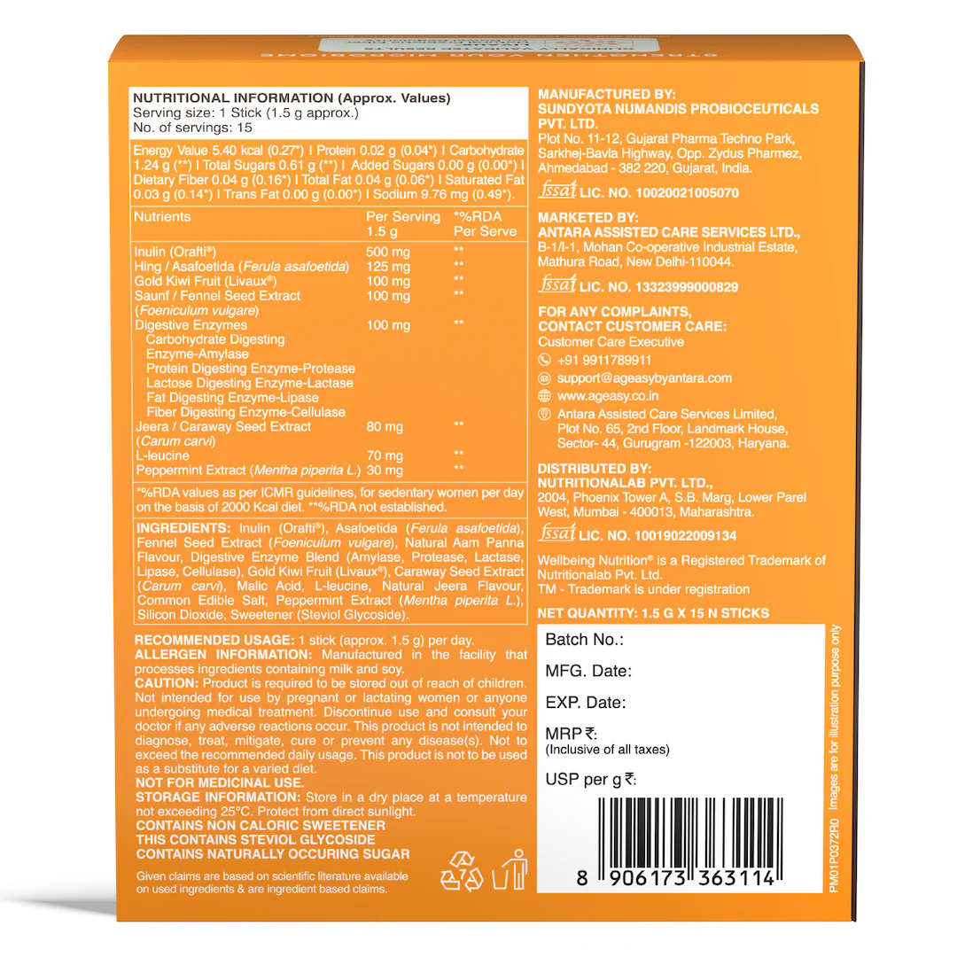 Bloat Calm | Bloating & Gas Relief | For Seniors | 15 Sachets - Image 10