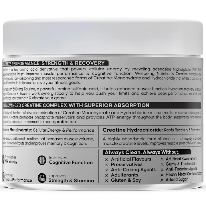Creatine Monohydrate | 100g | 300mg Taurine | Unflavoured - Image 16