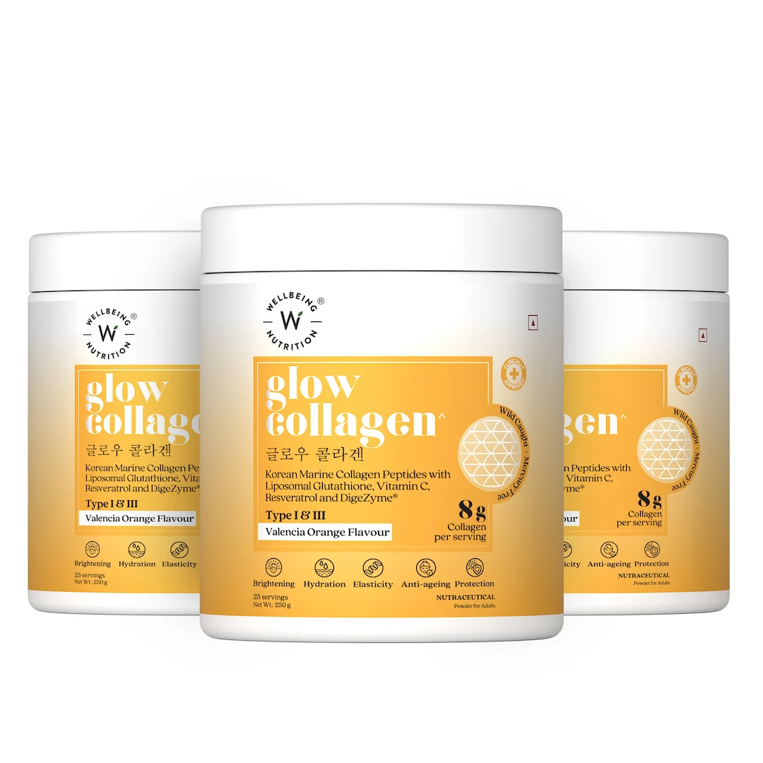 Glow Korean Marine Collagen Peptides with Liposomal Glutathione & Vitamin C | Valencia Orange Flavour | 250g - Image 18
