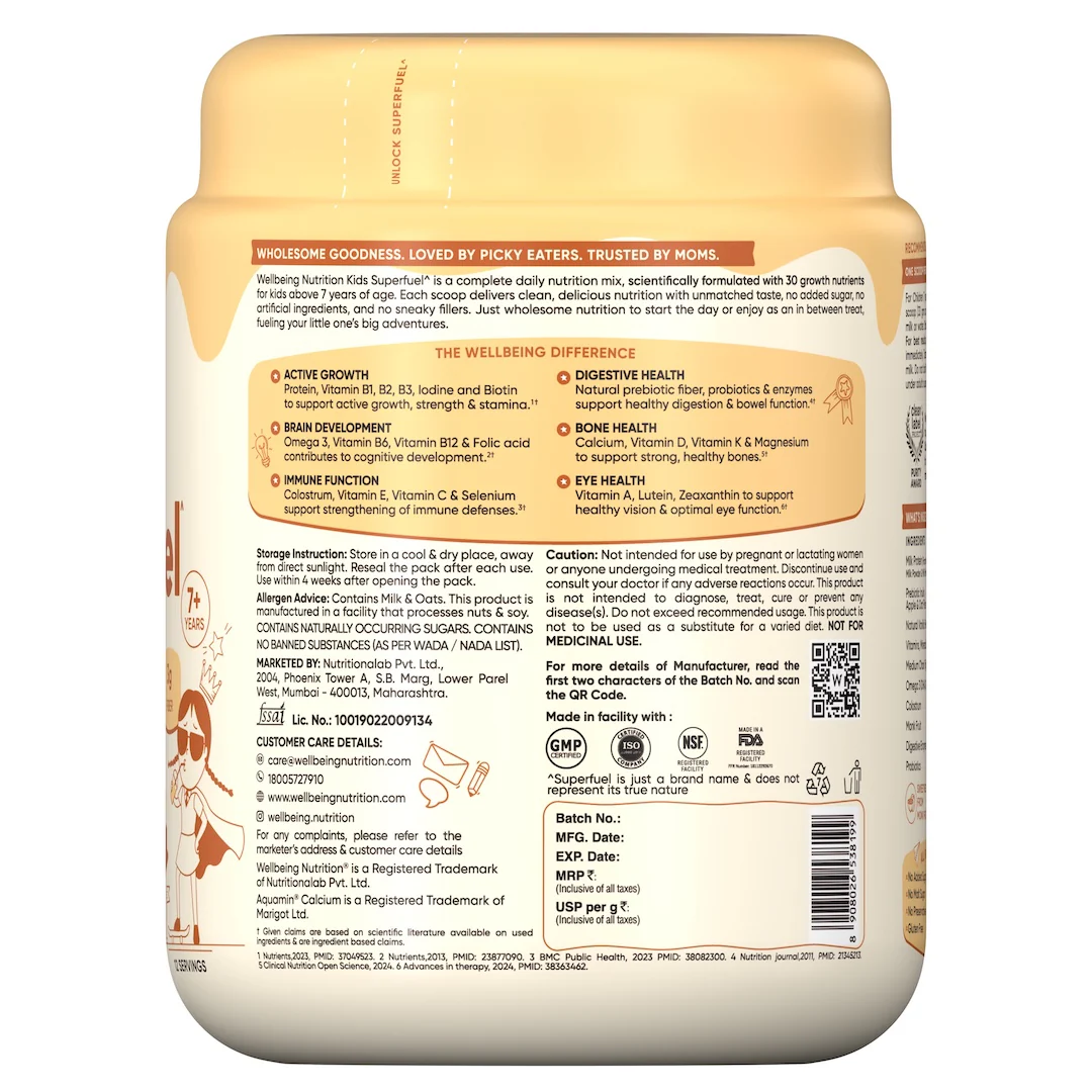 Kids Superfuel | Creamy Vanilla | Nutrition Mix - Image 10