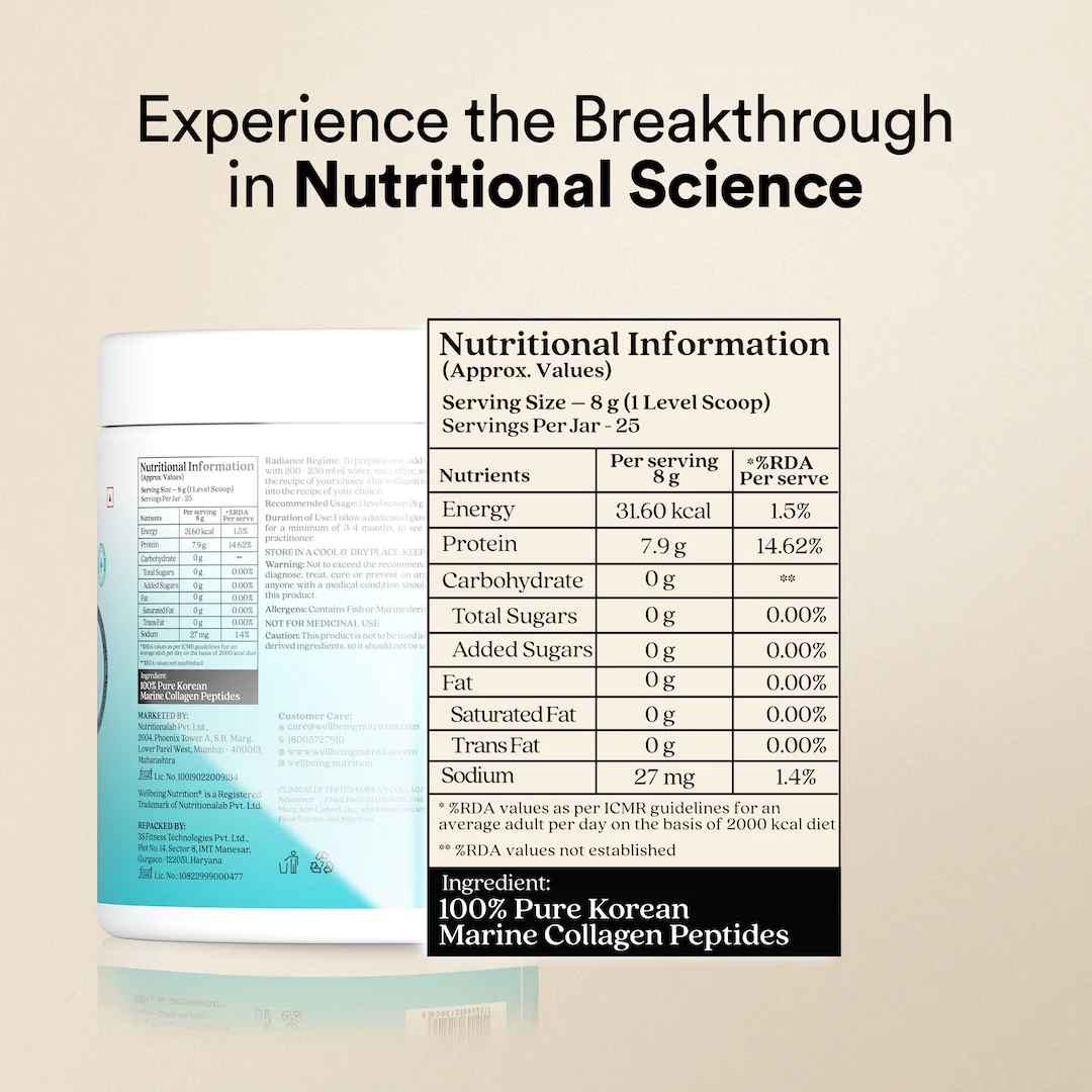 Pure Korean Marine Collagen Peptides | Unflavored | Combat Signs of Ageing - Image 14