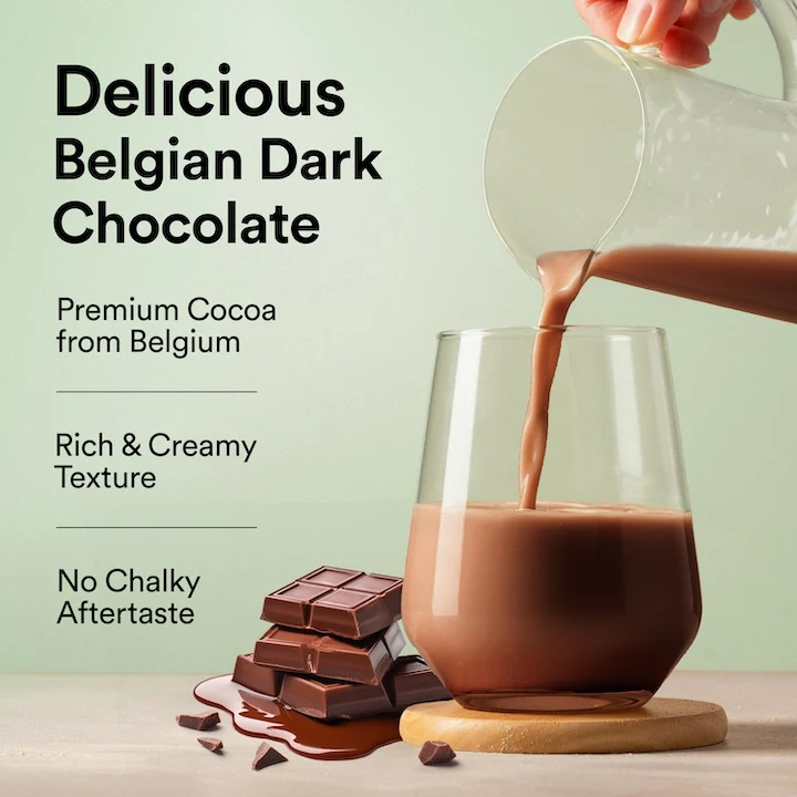 Vegan Protein 22g | 500g | 3B CFU Probiotics | Belgian Dark Chocolate - Image 6