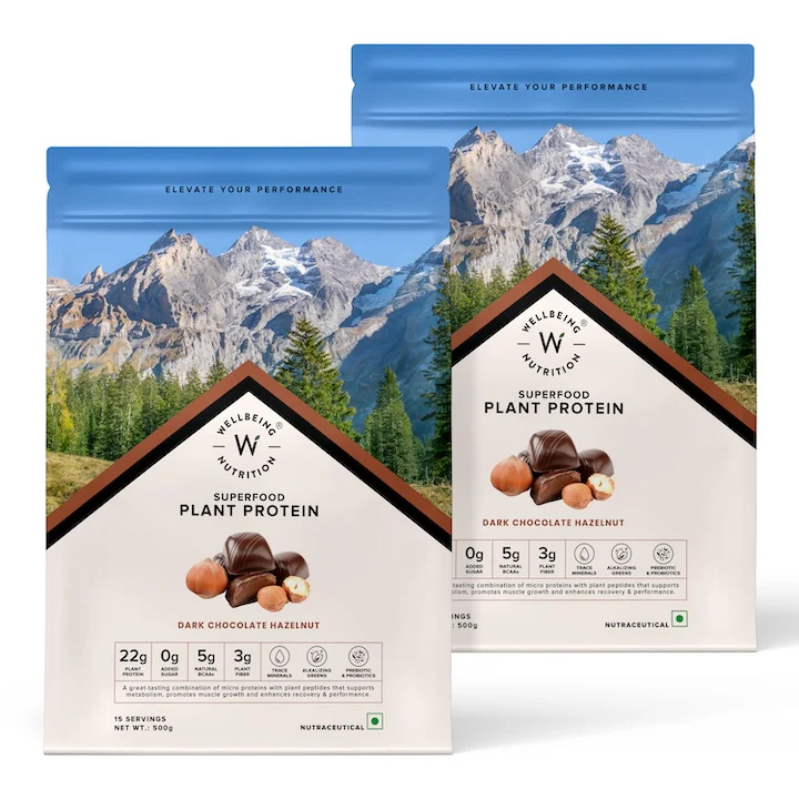 Vegan Protein 22g | 500g | 3B CFU Probiotics | Dark Chocolate Hazelnut - Image 13