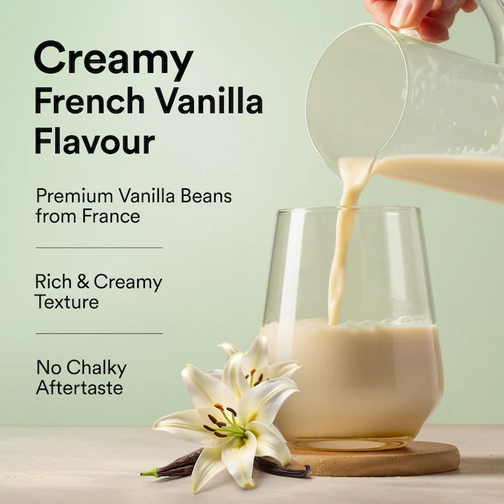 Vegan Protein 22g | 907g | 3B CFU Probiotics | French Vanilla Caramel - Image 6