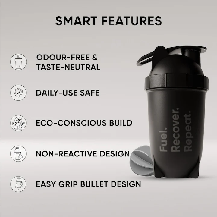 Wellbeing Nutrition Bullet Shaker ( Black ) - Image 3