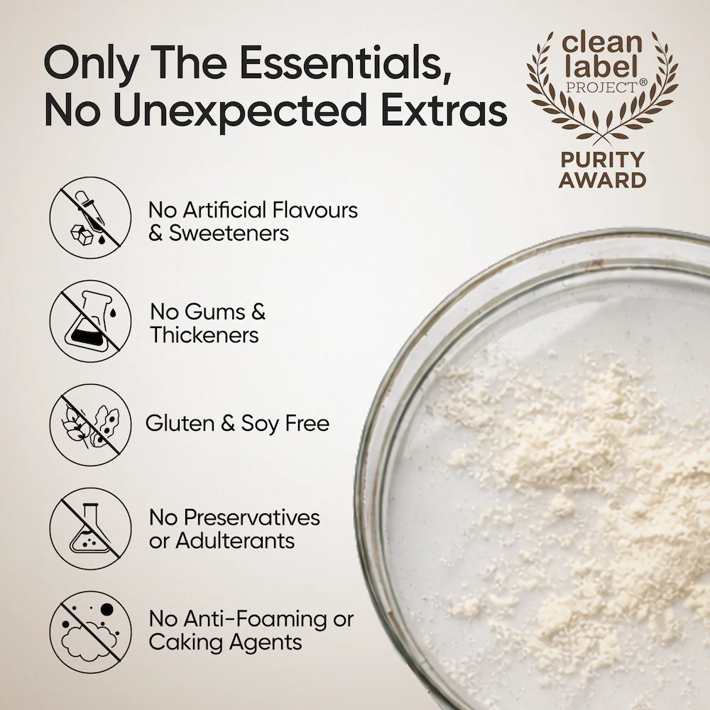 Whey Protein Concentrate 27g | 1kg | 4B CFU Probiotics | Unflavoured - Image 6