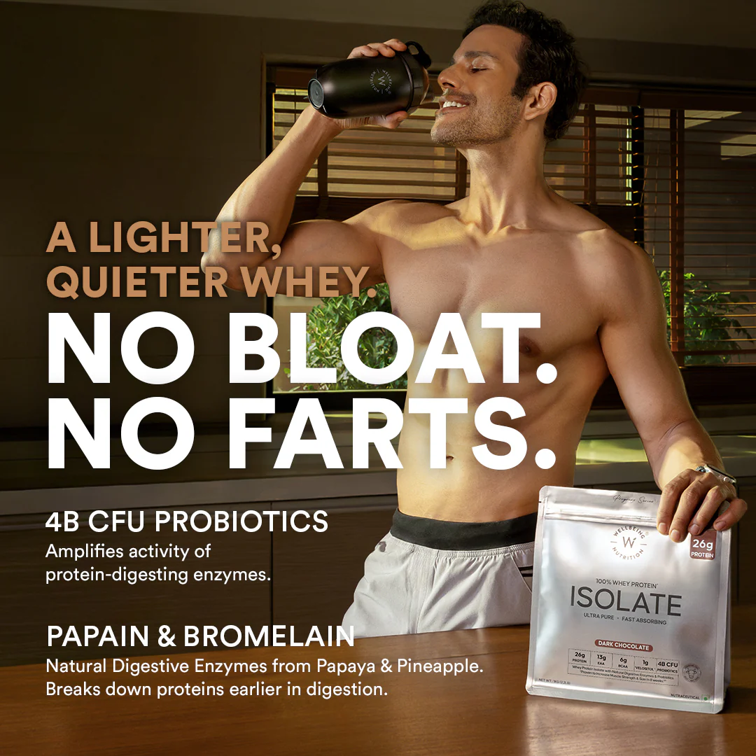 Whey Protein Isolate 26g | 1kg | 4B CFU Probiotics | Dark Chocolate - Image 3